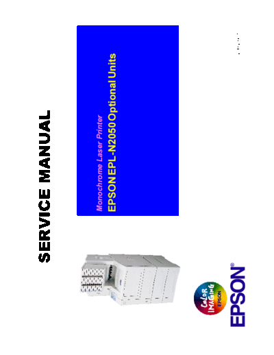 Epson EPL-N2050 Optional Units Service Manual