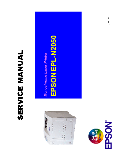 Epson EPL-N2050 Service Manual