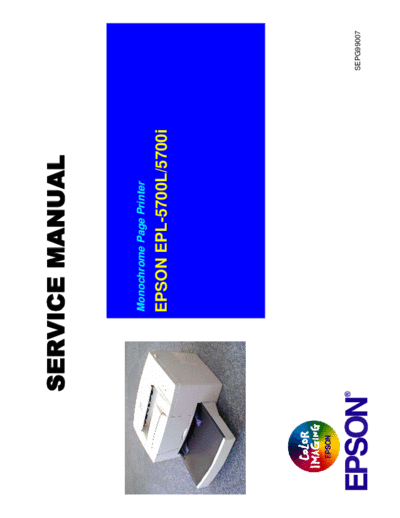 Epson EPL 5700L Service Manual