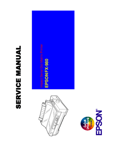 Epson FX-980 Service Manual