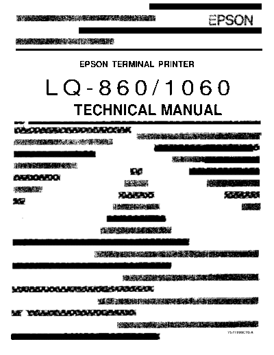 Epson LQ-860 LQ-1060 Service Manual