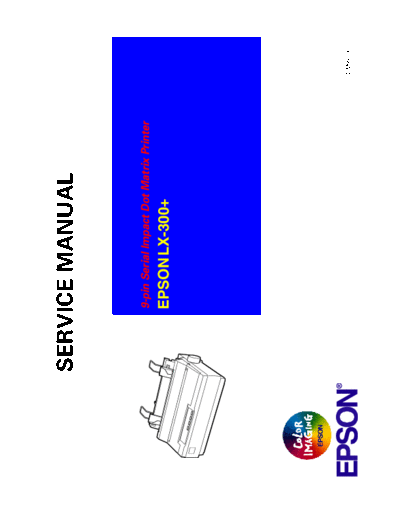 Epson LX300+ Service Manual