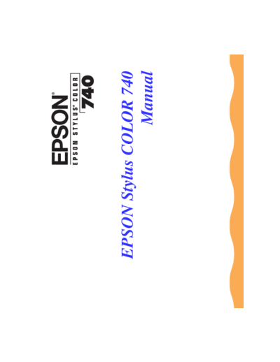 Epson Stylus 740 Manual