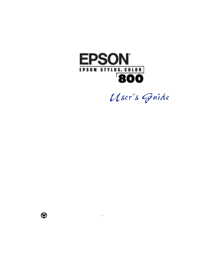 Epson Stylus 800N User