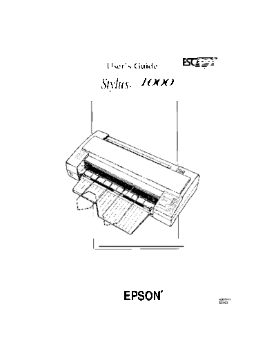 Epson Stylus 1000 Manual