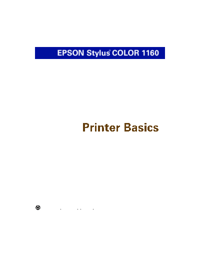 Epson Stylus 1160 Manual