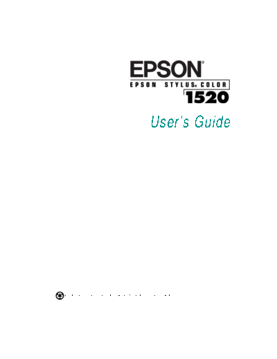 Epson Stylus 1520 User