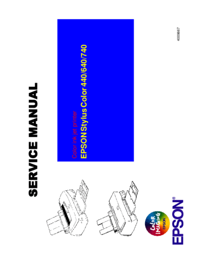 Epson Stylus Color 440 - 640- 740 Service Manual