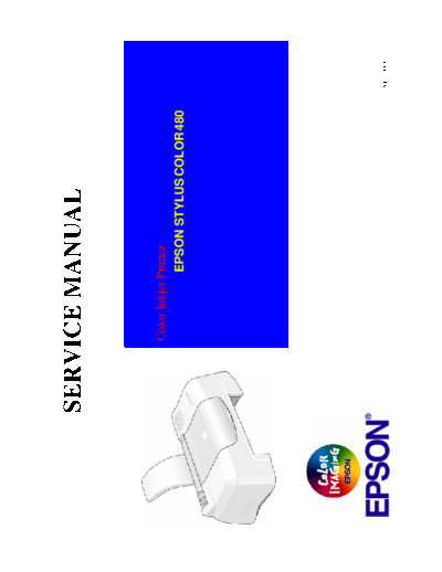 Epson Stylus Color 480 Service Manual