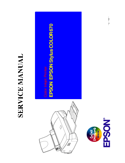 Epson Stylus Color 670 Service Manual