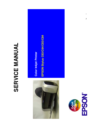 Epson Stylus Color C64 - C84 Service Manual