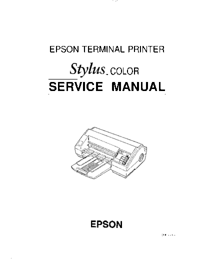 Epson Stylus Color Service Manual