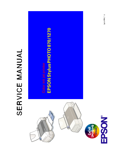 Epson Stylus Photo 870 - 1270 Service Manual rev b