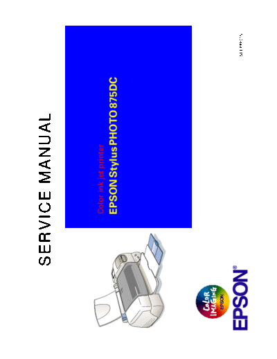 Epson Stylus Photo 875DC Service Manual