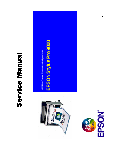 Epson Stylus Pro 9000 Service Manual