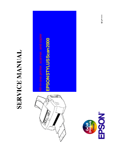 Epson Stylus Scan 2000 Service Manual