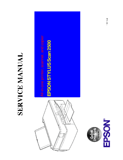 Epson Stylus Scan 2500 Service Manual