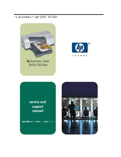 HP Business InkJet 2600 Service Manual