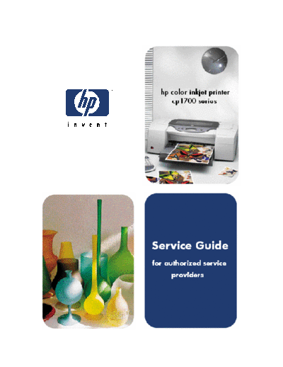HP Color InkJet 1700 Service Manual