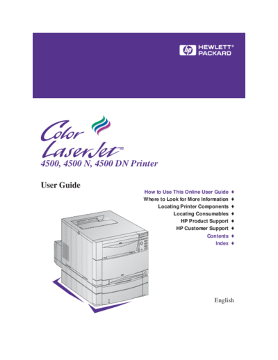 HP Color LaserJet 4500 Series User Guide