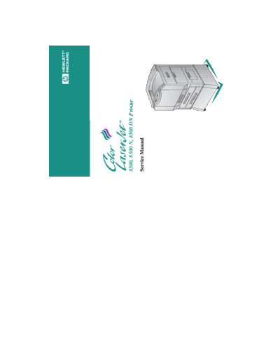 HP Color LaserJet 8500 Service Manual