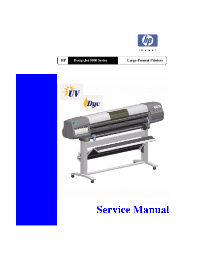 HP DesignJet 5000 Series Service manual