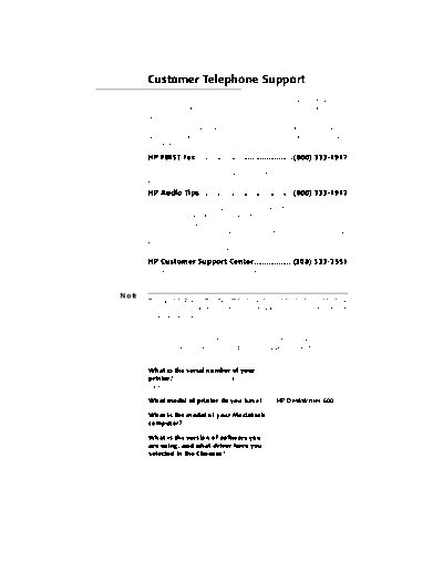 HP DeskWriter 600 User