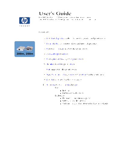 HP Jetdirect Print Server 2-250M User Guide