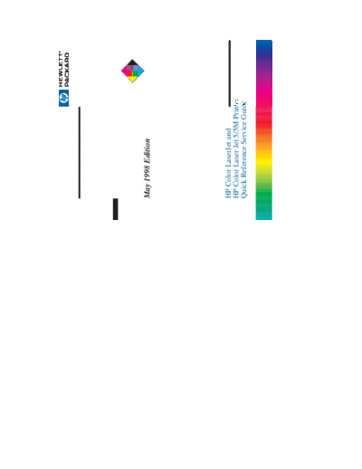 HP LaserJet 5-5M Color Quick Reference Service Guide
