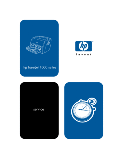 HP LaserJet 1000 Service Manual