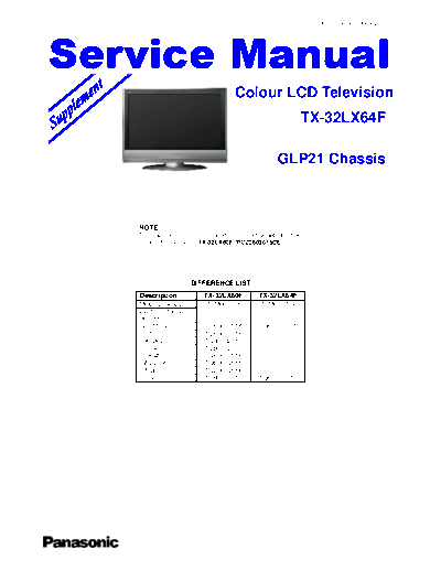 GLP21 TX-32LX64F