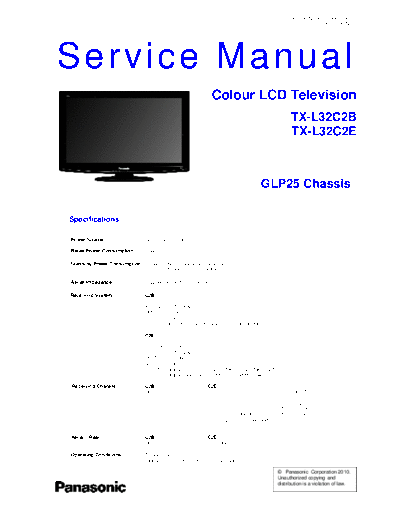 GLP25 TX-L32C2B TX-L32C2E