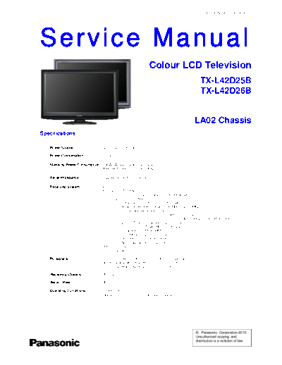 LA02 TX-L42D25B TX-L42D26B