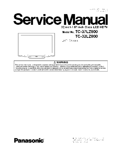 LH71 TC-37LZ800 TC-32LZ800