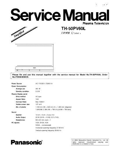 GP9DE TH-50PV60L