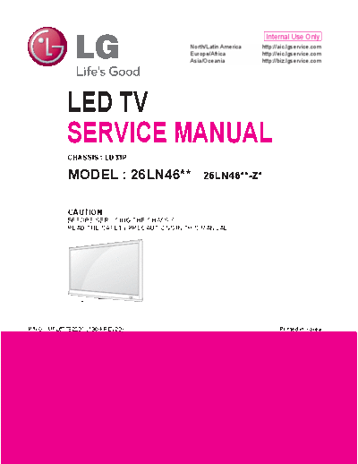 26LN460R, 460U, 467U, 4607