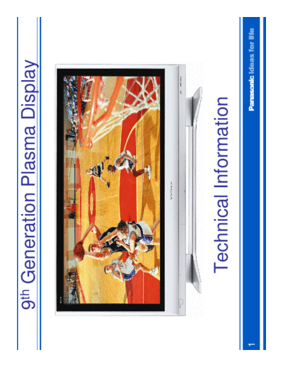 9th Generation PlasmaTV Technical Information