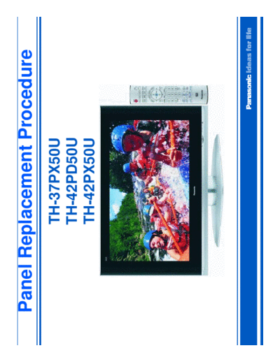 TH-37PX50U TH-42PD50U TH-42PX50U Panel Replacement