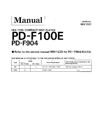 hfe_pioneer_pd-f904_f100e_service