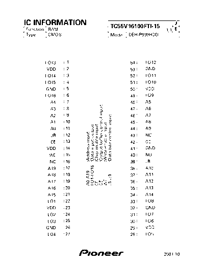 TC55V16100FTI-15
