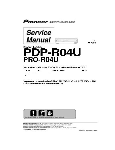 Pioneer PDP-R04U_PRO-R04U