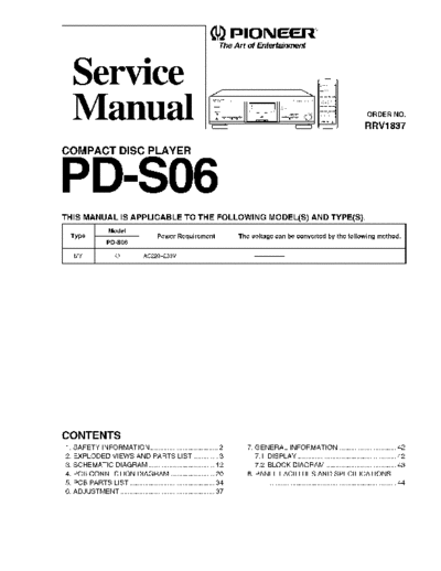 hfe_pioneer_pd-s06_service