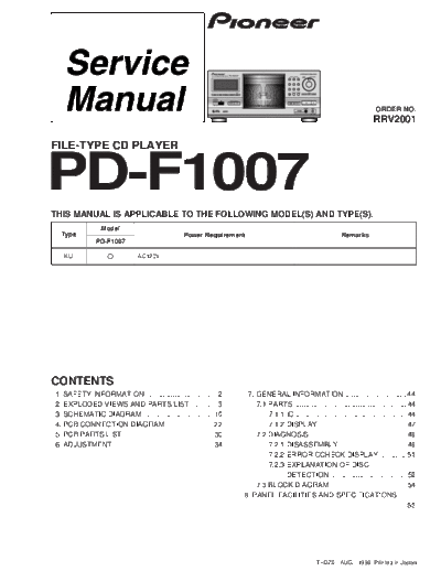 hfe_pioneer_pd-f1007_rrv2001_service_en