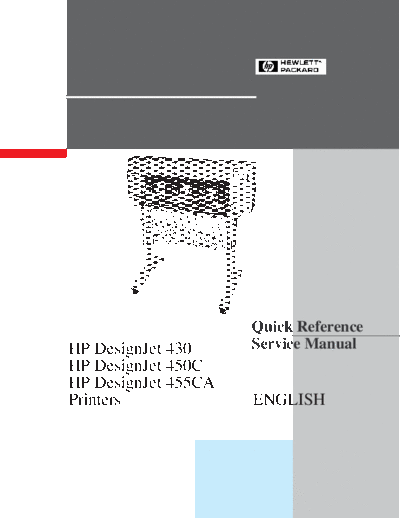 HP DesignJet 430-450-455 Quick Reference