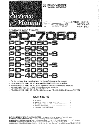 hfe_pioneer_pd-4050_5050_6050_7050_service_guide_arp1352_en
