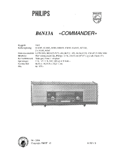 Philips b6n13a commander-s