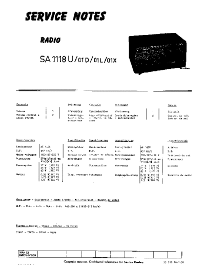 sa 1118 u