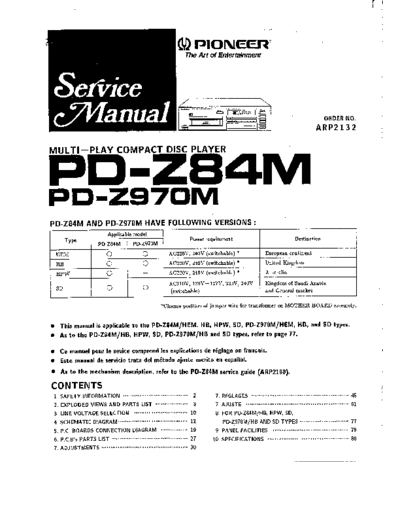 hfe_pioneer_pd-z84m_z970m_service