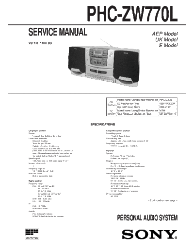 PHC-ZW770L