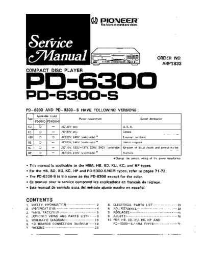 hfe_pioneer_pd-6300_service